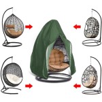 Penutup kursi, penutup kursi telur gantung, tahan air, pelindung kursi rotan, anti debu, kursi goyang gantung untuk luar ruangan (Hijau 115 x 190 cm)